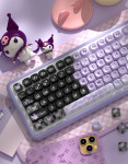 BỘ KEYCAP DYE-SUB KUROMI PURPLE BLACK (PBT/MCA PROFILE/112 PHÍM)