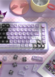 BỘ KEYCAP DYE-SUB KUROMI PURPLE BLACK (PBT/MCA PROFILE/112 PHÍM)