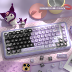 BỘ KEYCAP DYE-SUB KUROMI PURPLE BLACK (PBT/MCA PROFILE/112 PHÍM)