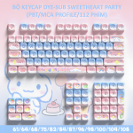 BỘ KEYCAP DYE-SUB SWEETHEART PARTY (PBT/MCA PROFILE/112 PHÍM)