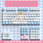 BỘ KEYCAP DYE-SUB CINNAMOROLL PARTY (PBT/MCA PROFILE/112 PHÍM)