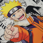 LÓT CHUỘT SIZE 60X35 HAYATE ULTRA SPEED NARUTO NỀN CHỮ