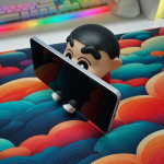 MÔ HÌNH SHIN BÚT CHÌ CLASSIC KIÊM ĐẾ KÊ ĐIỆN THOẠI 12CM