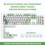 BỘ KEYCAP PUDDING SIDE TRANSPARENT GENSHIN NAHIDA (PBT/SAX PROFILE/125 PHÍM)