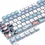 BỘ KEYCAP PUDDING SIDE TRANSPARENT HONKAI SILVER WOLF (PBT/SAX PROFILE/125 PHÍM)