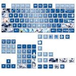 BỘ KEYCAP PUDDING SIDE TRANSPARENT GENSHIN FININA (PBT/SAX PROFILE/125 PHÍM)