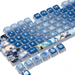 BỘ KEYCAP PUDDING SIDE TRANSPARENT GENSHIN FININA (PBT/SAX PROFILE/125 PHÍM)