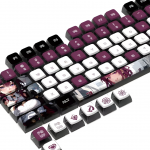 BỘ KEYCAP PUDDING SIDE TRANSPARENT HONKAI KAFKA (PBT/SAX PROFILE/125 PHÍM)