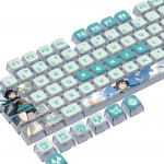 BỘ KEYCAP PUDDING SIDE TRANSPARENT GENSHIN VENTI (PBT/SAX PROFILE/125 PHÍM)