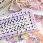 BỘ KEYCAP DYE-SUB PURPLE RABBIT (PBT/MOA PROFILE/142 PHÍM)