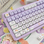 BỘ KEYCAP DYE-SUB PURPLE RABBIT (PBT/MOA PROFILE/142 PHÍM)