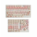 BỘ KEYCAP DYE-SUB AUTUMN PINK PUPPY (PBT/MOA PROFILE/140 PHÍM)