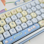 BỘ KEYCAP DYE-SUB MILKY BLUE KITTY (PBT/MOA PROFILE/144 PHÍM)