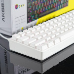 BÀN PHÍM CƠ ASESTEK AK68 RGB WHITE BLUE SWITCH