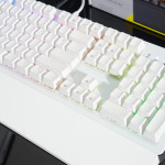 BÀN PHÍM CƠ ASESTEK AK104 RGB WHITE BLUE SWITCH