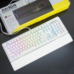 BÀN PHÍM CƠ ASESTEK AK104 RGB WHITE BLUE SWITCH