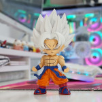 MÔ HÌNH GOKU AI CHIBI BẢN NĂNG VÔ CỰC TÓC TRẮNG 16CM