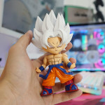 MÔ HÌNH GOKU AI CHIBI BẢN NĂNG VÔ CỰC TÓC TRẮNG 16CM