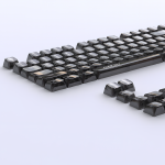 BỘ KEYCAP HEJI SNAKE CLEAR BLACK (PC/MDA PROFILE/119 PHÍM)