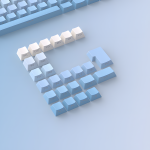 BỘ KEYCAP HEJI SNAKE SKY BLUE GRADIENT (PBT/CHERRY PROFILE/133 PHÍM)