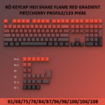 BỘ KEYCAP HEJI SNAKE FLAME RED GRADIENT (PBT/CHERRY PROFILE/133 PHÍM)