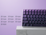 BỘ KEYCAP HEJI SNAKE GALAXY PURPLE GRADIENT (PBT/CHERRY PROFILE/133 PHÍM)