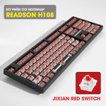 KIT BÀN PHÍM CƠ READSON H108 ĐEN RED SWITCH