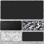 LÓT CHUỘT HỌA TIẾT MINIMALISM SIZE 120X60 DÀY 3MM