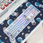 BÀN PHÍM CƠ READSON HW108 MULTI MODES TRANSPARENT BLUE ASTRONUAT BLUE SWITCH