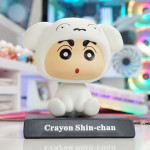 MÔ HÌNH SHIN COSPLAY WHITE PUPPY LẮC ĐẦU 12CM