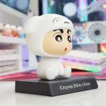 MÔ HÌNH SHIN COSPLAY WHITE PUPPY LẮC ĐẦU 12CM