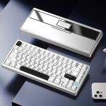 BÀN PHÍM CƠ PMO WAVE75 MOONLIGHT SILVER GREEN BAMBOO SWITCH (ANODE/PP PLATE/TẠ GƯƠNG/4000mAh)