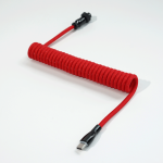 DÂY CÁP BÀN PHÍM CUSTOM TPC011 8K TYPE-C BỌC DÙ 1.5M CANDY RED