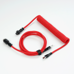DÂY CÁP BÀN PHÍM CUSTOM TPC011 8K TYPE-C BỌC DÙ 1.5M CANDY RED