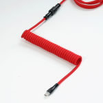 DÂY CÁP BÀN PHÍM CUSTOM TPC011 8K TYPE-C BỌC DÙ 1.5M CANDY RED