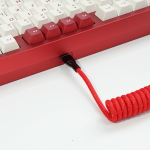 DÂY CÁP BÀN PHÍM CUSTOM TPC011 8K TYPE-C BỌC DÙ 1.5M CANDY RED