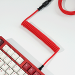 DÂY CÁP BÀN PHÍM CUSTOM TPC011 8K TYPE-C BỌC DÙ 1.5M CANDY RED
