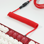 DÂY CÁP BÀN PHÍM CUSTOM TPC011 8K TYPE-C BỌC DÙ 1.5M CANDY RED