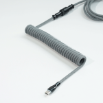DÂY CÁP BÀN PHÍM CUSTOM TPC011 8K TYPE-C BỌC DÙ 1.5M SPACE GRAY