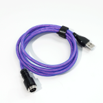 DÂY CÁP BÀN PHÍM CUSTOM TPC011 8K TYPE-C BỌC DÙ 1.5M TARO PURPLE