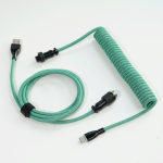 DÂY CÁP BÀN PHÍM CUSTOM TPC011 8K TYPE-C BỌC DÙ 1.5M DARK GREEN