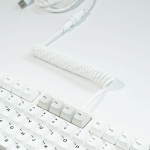 DÂY CÁP BÀN PHÍM CUSTOM TPC011 8K TYPE-C BỌC DÙ 1.5M SAND WHITE