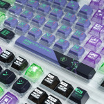 BỘ KEYCAP PC X PBT ENGRAVED EVANGELION UNIT-01 VERSION 1 (PBT/PC/OEM PROFILE/124 PHÍM)