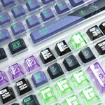BỘ KEYCAP PC X PBT ENGRAVED EVANGELION UNIT-01 VERSION 1 (PBT/PC/OEM PROFILE/124 PHÍM)