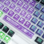 BỘ KEYCAP PC X PBT ENGRAVED EVANGELION UNIT-01 VERSION 2 (PBT/PC/OEM PROFILE/124 PHÍM)