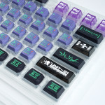BỘ KEYCAP PC X PBT ENGRAVED EVANGELION UNIT-01 VERSION 2 (PBT/PC/OEM PROFILE/124 PHÍM)