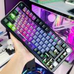 BỘ KEYCAP PC X PBT ENGRAVED EVANGELION UNIT-01 VERSION 2 (PBT/PC/OEM PROFILE/124 PHÍM)