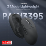CHUỘT ATTACK SHARK X3 MULTI MODES ĐEN (PAW3395/49G)