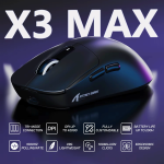 CHUỘT ATTACK SHARK X3 MAX MULTI MODES ĐEN (PAW3950/49G)