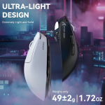 CHUỘT ATTACK SHARK X3 MAX MULTI MODES TRẮNG (PAW3950/49G)